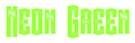 Neon Green Logo Style