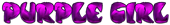 PURPLE GIRL Logo Style