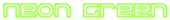 Neon Green Logo Style