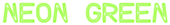 Neon Green Logo Style