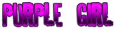 PURPLE GIRL Logo Style