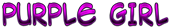 PURPLE GIRL Logo Style