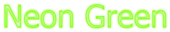 Neon Green Logo Style