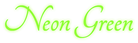 Neon Green Logo Style