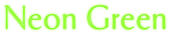 Neon Green Logo Style