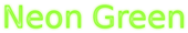 Neon Green Logo Style