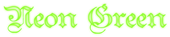 Neon Green Logo Style