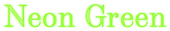 Neon Green Logo Style