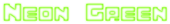 Neon Green Logo Style