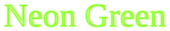 Neon Green Logo Style