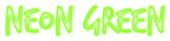 Neon Green Logo Style