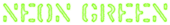 Neon Green Logo Style