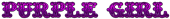 PURPLE GIRL Logo Style