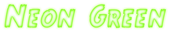 Neon Green Logo Style