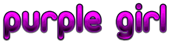 PURPLE GIRL Logo Style