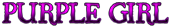 PURPLE GIRL Logo Style