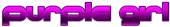 PURPLE GIRL Logo Style