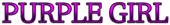 PURPLE GIRL Logo Style