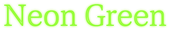 Neon Green Logo Style