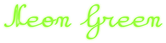 Neon Green Logo Style