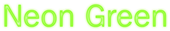 Neon Green Logo Style