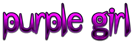 PURPLE GIRL Logo Style