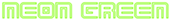 Neon Green Logo Style