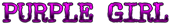 PURPLE GIRL Logo Style