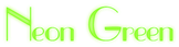 Neon Green Logo Style