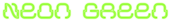 Neon Green Logo Style