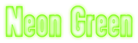 Neon Green Logo Style