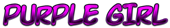 PURPLE GIRL Logo Style