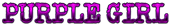 PURPLE GIRL Logo Style