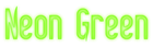 Neon Green Logo Style