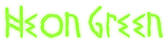 Neon Green Logo Style