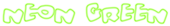 Neon Green Logo Style