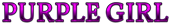 PURPLE GIRL Logo Style