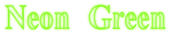 Neon Green Logo Style