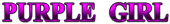 PURPLE GIRL Logo Style