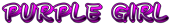 PURPLE GIRL Logo Style