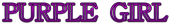 PURPLE GIRL Logo Style