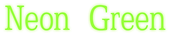 Neon Green Logo Style