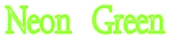 Neon Green Logo Style