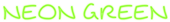 Neon Green Logo Style