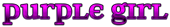 PURPLE GIRL Logo Style