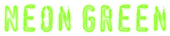 Neon Green Logo Style