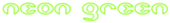 Neon Green Logo Style