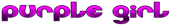 PURPLE GIRL Logo Style