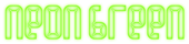 Neon Green Logo Style