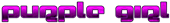 PURPLE GIRL Logo Style